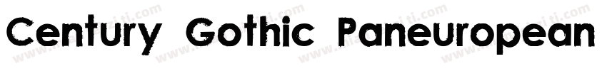 Century Gothic Paneuropean ExtraBol字体转换